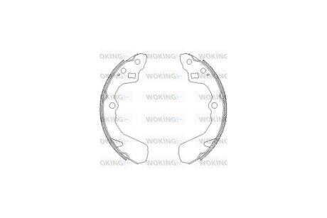 Колодки гальмівні бараб. задн. (Remsa) Suzuki Swift 05> WOKING Z4386.00