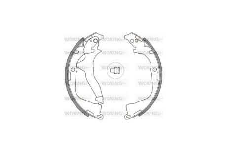 Колодки гальмівні бараб. задн. (Remsa) VW Amarok 10> WOKING Z4648.00