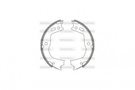 Колодки стояночного тормоза (Remsa) Hyundai Santa fe III Sorento II WOKING Z4666.00