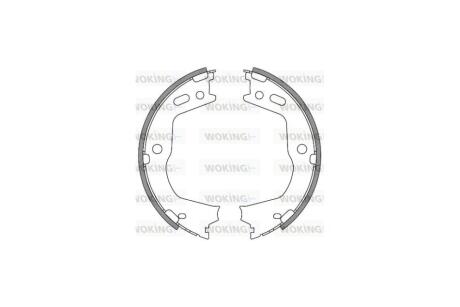 Колодки стояночного тормоза (Remsa) Hyundai Santa fe III Sorento II WOKING Z4666.00