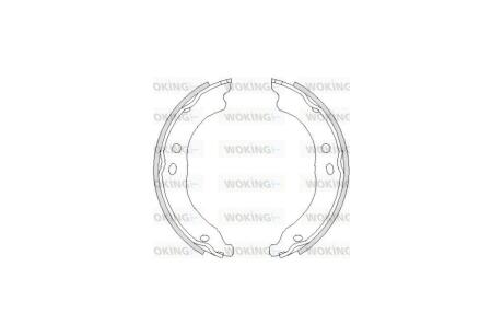 Колодки стоянкового гальма (Remsa) PSA Boxer Jumper, Fiat Ducato 06> WOKING Z4750.00