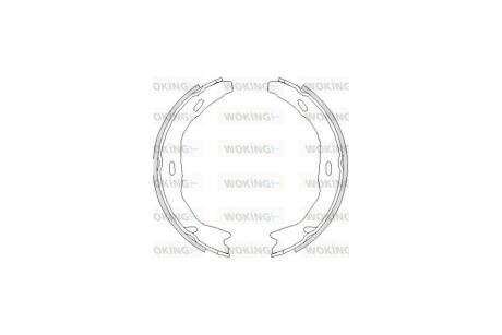 Колодки стоянкового гальма (Remsa) MB C204 WOKING Z4751.00