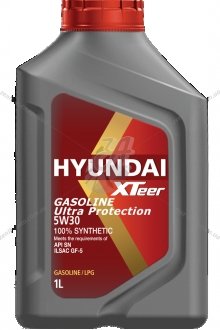 Масло ДВС 5W-30 HYUNDAI бенз, Gasoline Ultra Protection SN/GF-5, 1л, синт XTeer 1011002