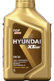 Масло ДВС 5W-30 HYUNDAI 1 л бенз/диз TOP Prime SM/C3 синт XTeer 1011004