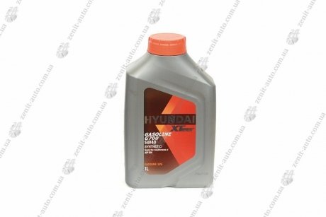 Масло ДВС 5W-40 HYUNDAI бенз, Gasoline G700 SN, 1л, п/синт XTeer 1011136