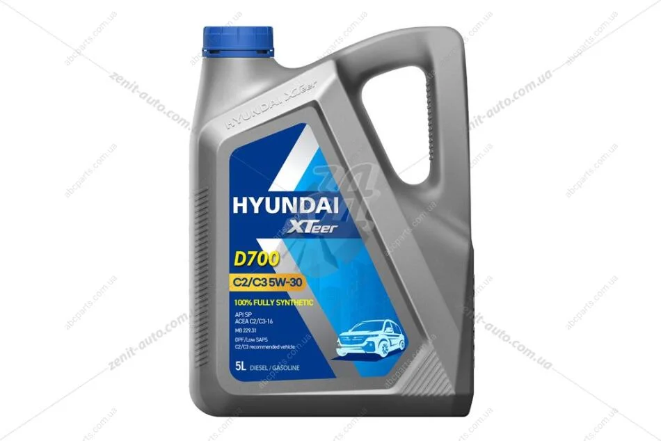 Масло ДВС 5W-30 Xteer HYUNDAI DPF бенз./диз, D700 API SP, ACEA C2/C3, 5л, синт XTeer 1051224 (фото 1)