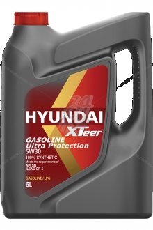 Масло ДВС 5W-30 HYUNDAI бенз, Gasoline Ultra Protection SN/GF-5, 6л, синт XTeer 1061011