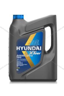Олива моторна 5W-40 HYUNDAI диз DPF, D800 SN Plus, ACEA C3-16, 6л, синт XTeer '1061223