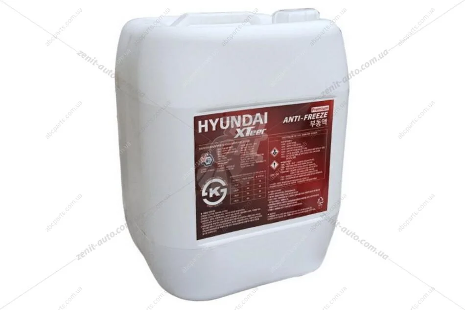 Антифриз HYUNDAI, (концентрат) 18л, (зелений) 100% OilBank XTeer 2180001 (фото 1)